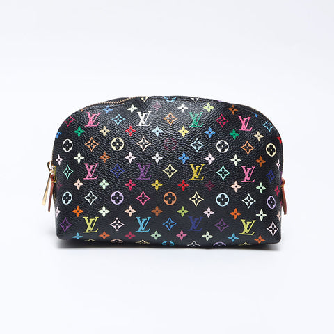 ルイ・ヴィトン LOUIS VUITTON マルチカラー モノグラム ポシェット コスメティック 2011 ポーチ ブラック WS13855