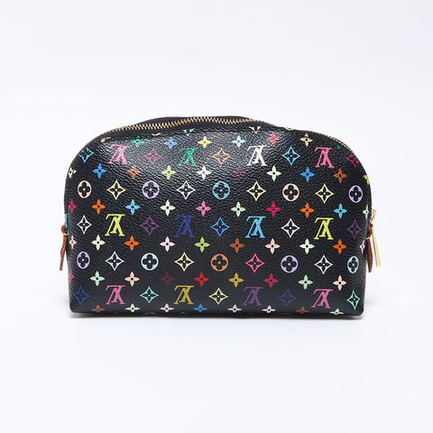 ルイ・ヴィトン LOUIS VUITTON マルチカラー モノグラム ポシェット コスメティック 2011 ポーチ ブラック WS13855