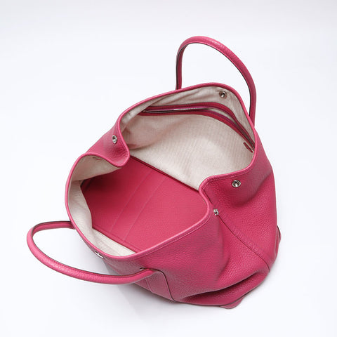 HERMES O engraved 2010 Garden Party 36 Negonda Tote Bag pink WS13856