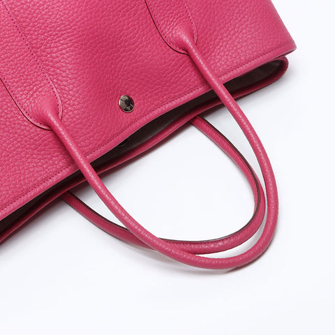 HERMES O engraved 2010 Garden Party 36 Negonda Tote Bag pink WS13856