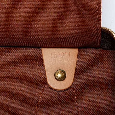ルイ・ヴィトン LOUIS VUITTON 2004年製 モノグラム スピーディ 35 ボストンバッグ ブラウン WS13857