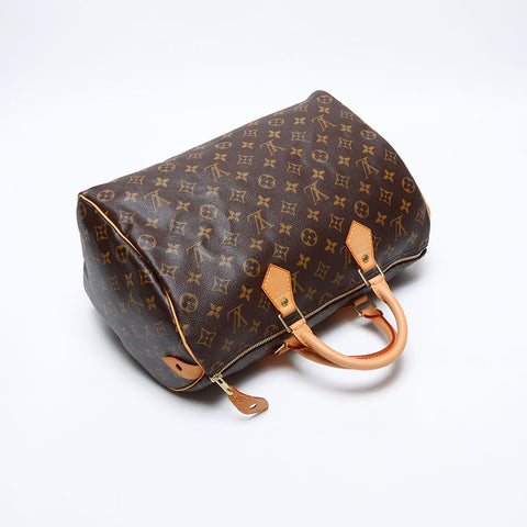 ルイ・ヴィトン LOUIS VUITTON 2004年製 モノグラム スピーディ 35 ボストンバッグ ブラウン WS13857