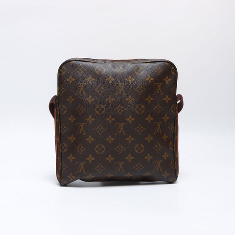 LOUIS VUITTON 2009 Monogram Trotter Bobble Shoulder Bag Brown