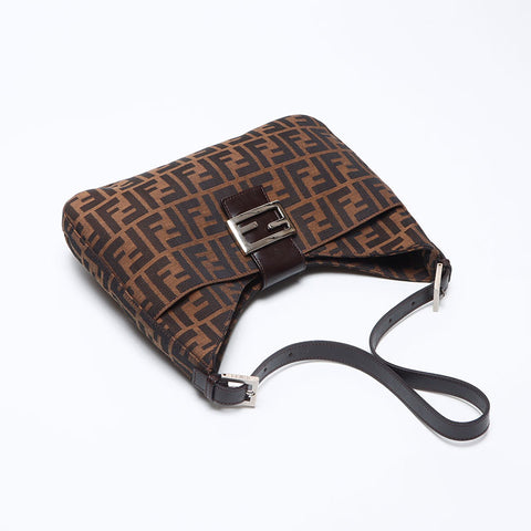 フェンディ FENDI ズッカ マンマ ショルダーバッグ ブラウン WS13864