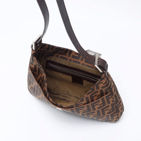フェンディ FENDI ズッカ マンマ ショルダーバッグ ブラウン WS13864