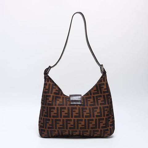 フェンディ FENDI ズッカ マンマ ショルダーバッグ ブラウン WS13864