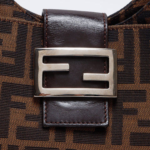 フェンディ FENDI ズッカ マンマ ショルダーバッグ ブラウン WS13864
