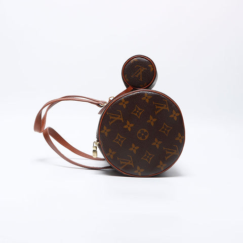 ルイ・ヴィトン LOUIS VUITTON 1997年製 モノグラム パピヨン ポーチ付き ショルダーバッグ ブラウン WS13865