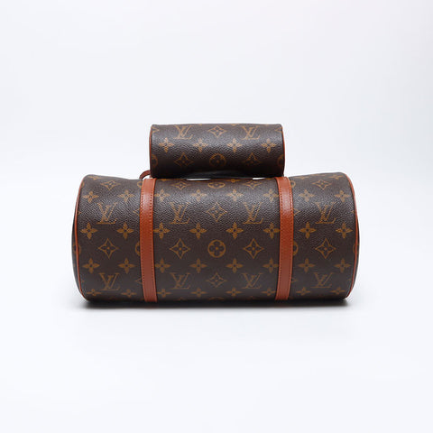 ルイ・ヴィトン LOUIS VUITTON 1997年製 モノグラム パピヨン ポーチ付き ショルダーバッグ ブラウン WS13865