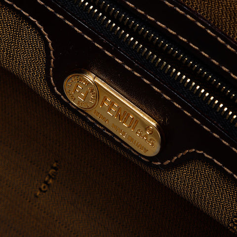 フェンディ FENDI マンマバケット ズッカ ショルダーバッグ ブラウン WS13866