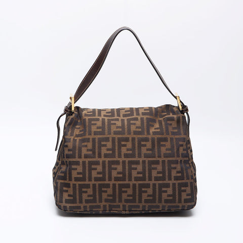 フェンディ FENDI マンマバケット ズッカ ショルダーバッグ ブラウン WS13866