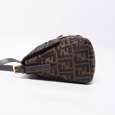 フェンディ FENDI マンマバケット ズッカ ショルダーバッグ ブラウン WS13866