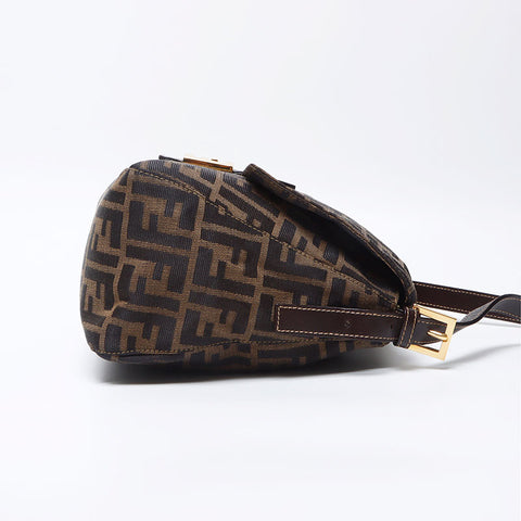 フェンディ FENDI マンマバケット ズッカ ショルダーバッグ ブラウン WS13866