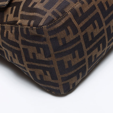 フェンディ FENDI マンマバケット ズッカ ショルダーバッグ ブラウン WS13866