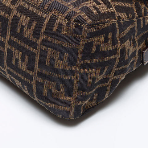 フェンディ FENDI マンマバケット ズッカ ショルダーバッグ ブラウン WS13866