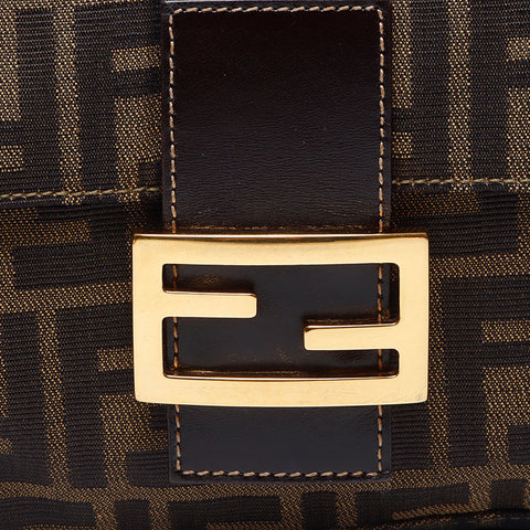 フェンディ FENDI マンマバケット ズッカ ショルダーバッグ ブラウン WS13866