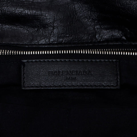 バレンシアガ BALENCIAGA レザー ショルダーバッグ ブラック WS13868