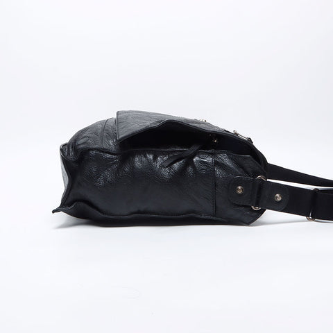 バレンシアガ BALENCIAGA レザー ショルダーバッグ ブラック WS13868