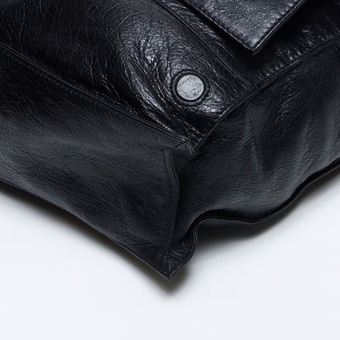 バレンシアガ BALENCIAGA レザー ショルダーバッグ ブラック WS13868