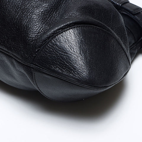 Salvatore Ferragamo Leather Gancini Handbag black WS13869