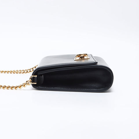 サルヴァトーレフェラガモ Salvatore Ferragamo ガンチーニ チェーン ショルダーバッグ ブラック WS13871