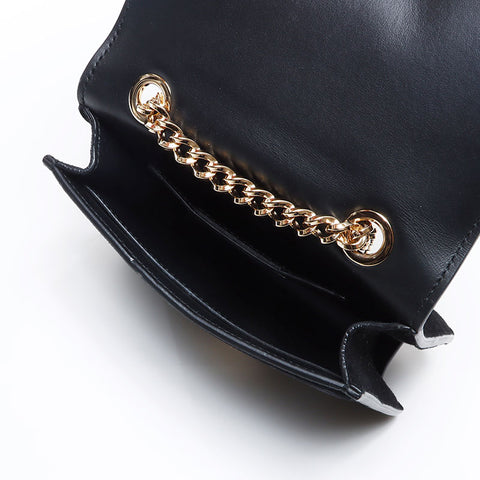 Salvatore Ferragamo Vara Ribbon Suede Shoulder Bag black WS13872