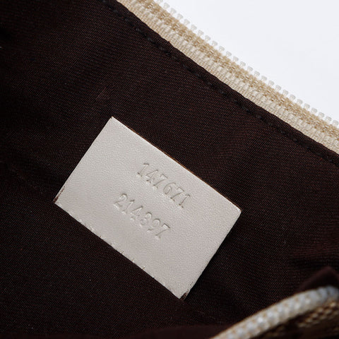 GUCCI GG canvas diagonally hanging Shoulder Bag beige WS13873