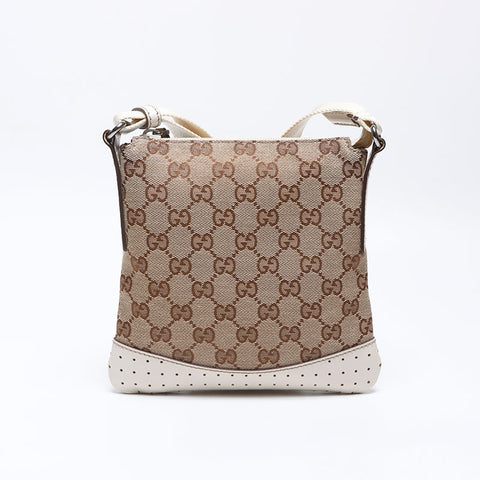 GUCCI GG canvas diagonally hanging Shoulder Bag beige WS13873