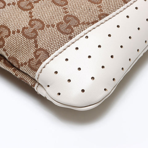GUCCI GG canvas diagonally hanging Shoulder Bag beige WS13873