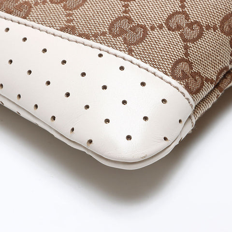 GUCCI GG canvas diagonally hanging Shoulder Bag beige WS13873