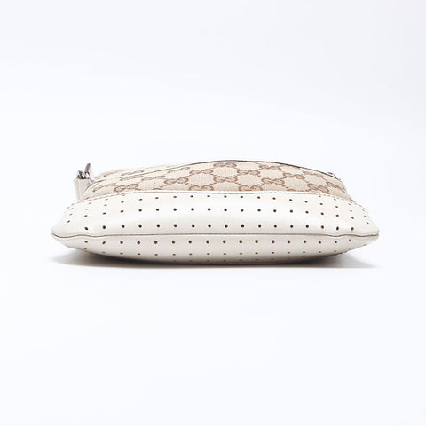 GUCCI GG Canvas diagonal hängende Umhängetasche beige WS13873