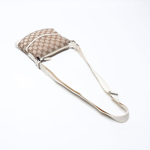 GUCCI GG canvas diagonally hanging Shoulder Bag beige WS13873