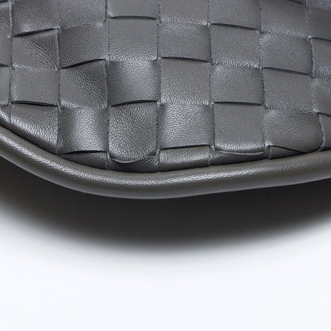 BOTTEGAVENETA INTRECCIATO Gemelli leather Shoulder Bag gray WS13876