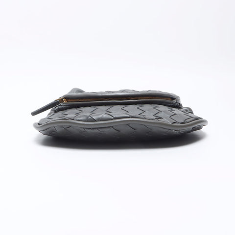 BOTTEGAVENETA INTRECCIATO Gemelli leather Shoulder Bag gray WS13876