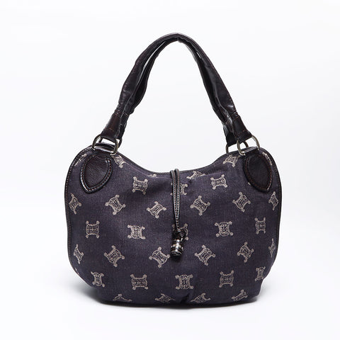 CELINE Macadam Handbag Navy WS13878