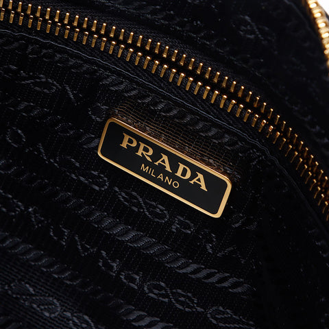 PRADA Testo Gofuru Shoulder Bag black WS13879