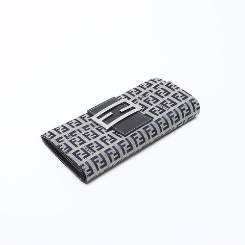 フェンディ FENDI ズッカ柄 長財布 長財布 ベージュ WS13881