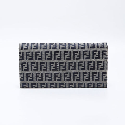 フェンディ FENDI ズッカ柄 長財布 長財布 ベージュ WS13881