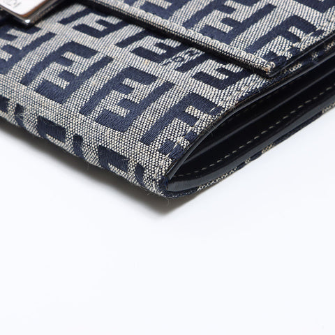 フェンディ FENDI ズッカ柄 長財布 長財布 ベージュ WS13881