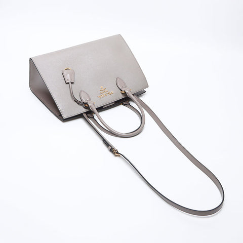 PRADA Saffiano 2WAY Shoulder Bag gray WS13882