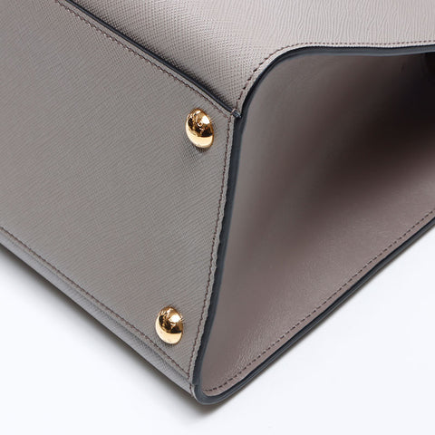 PRADA Saffiano 2WAY Shoulder Bag gray WS13882