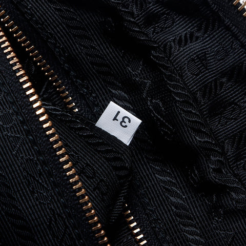 プラダ PRADA ゴールド金具 三角ロゴ トートバッグ ブラック WS13884