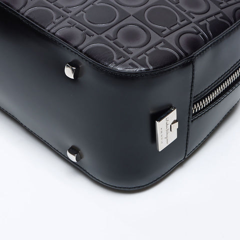 Salvatore Ferragamo Gancini shawl Shoulder Bag black WS13887