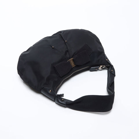 Salvatore Ferragamo Vara ribbon Shoulder Bag black WS13890