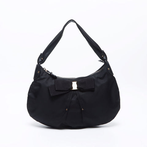 Salvatore Ferragamo Vara ribbon Shoulder Bag black WS13890