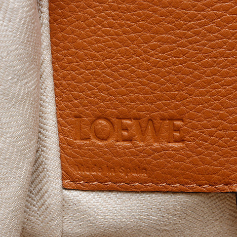 ロエベ LOEWE ハンモック レザー スモール ハンドバッグ ブラウン WS13892