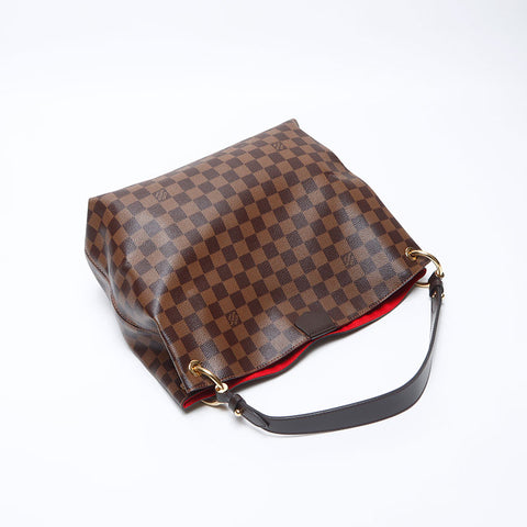 ルイ・ヴィトン LOUIS VUITTON ダミエ グレースフルPM 2021年製 ハンドバッグ ブラウン WS13895