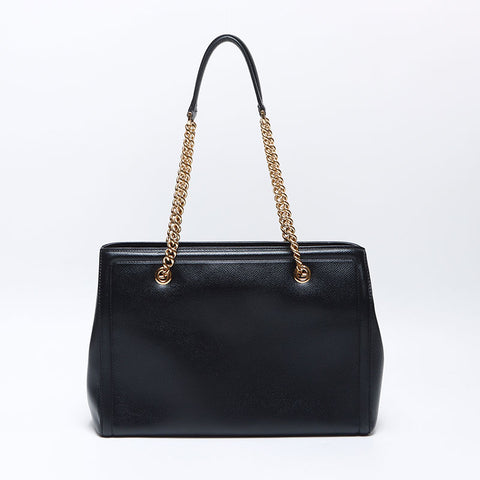 サルヴァトーレフェラガモ Salvatore Ferragamo ヴァラ レザー チェーン ハンドバッグ ブラック WS13897