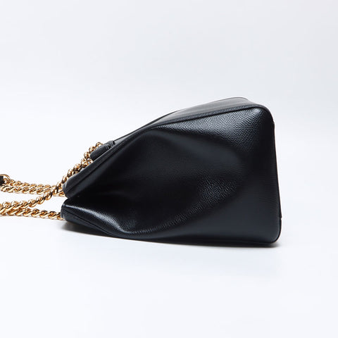 サルヴァトーレフェラガモ Salvatore Ferragamo ヴァラ レザー チェーン ハンドバッグ ブラック WS13897