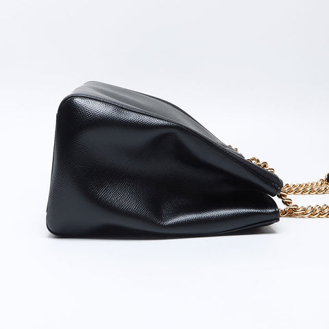 サルヴァトーレフェラガモ Salvatore Ferragamo ヴァラ レザー チェーン ハンドバッグ ブラック WS13897